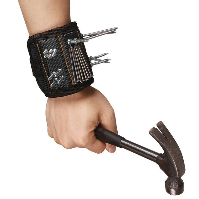 Magnetic Wristband for Holding Screws, Nuts, Nails